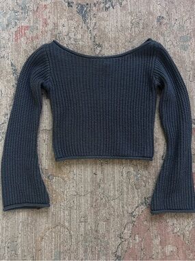 RSQ off the Shoulder Crop Sweater